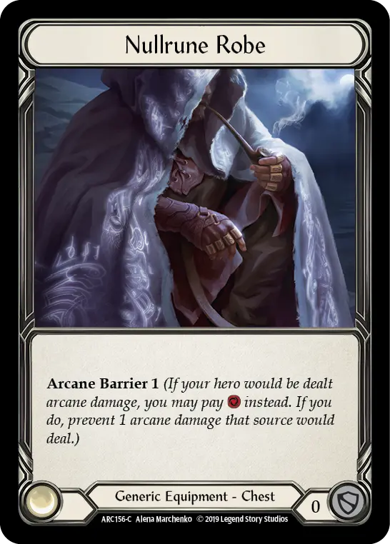 Nullrune Robe ARC156 - Arcane Rising - Flesh and blood card