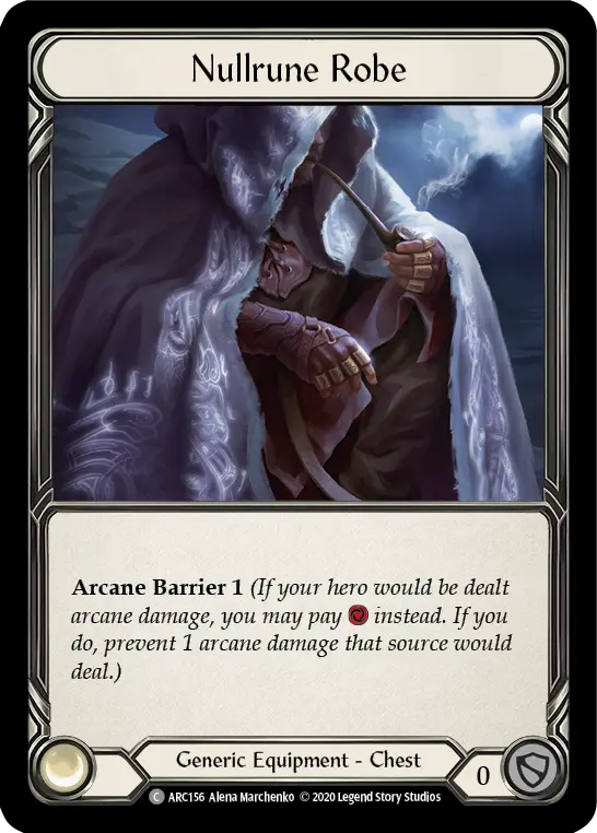 Nullrune Robe U-ARC156-RF - Arcane Rising - Unlimited - Flesh and blood card