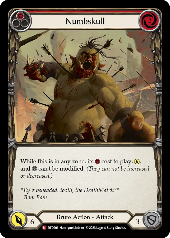 Numbskull RED DTD201 - Dusk till Dawn - Flesh and blood card