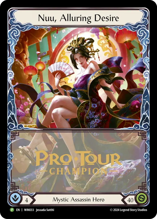 Nuu, Alluring Desire WIN033-CF - Pro Tour Champion Cards - Part the Mistveil - Flesh and blood card