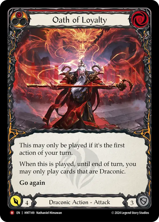 Oath of Loyalty RED HNT149 - The Hunted - Flesh and blood card