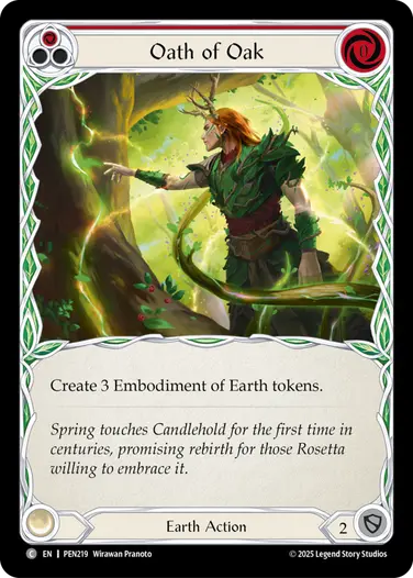 Oath of Oak PEN219 - Compendium of Rathe - Flesh and blood card