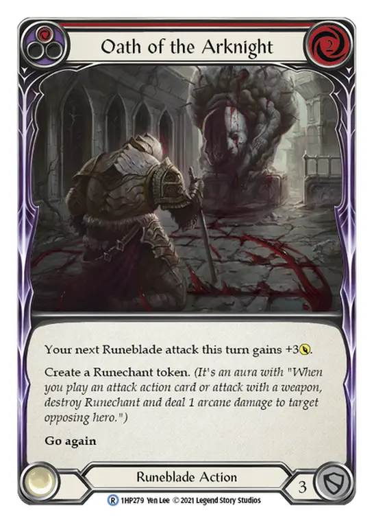 Oath of the Arknight RED 1HP279 - History Pack 1 - Flesh and blood card