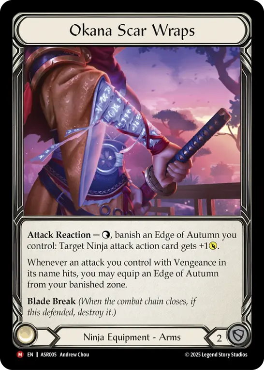 Okana Scar Wraps ASR005-RF - Armory Deck - Ira, Scarlet Revenger - Flesh and blood card