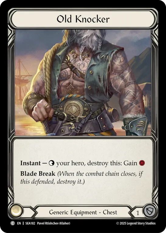 Old Knocker SEA182-TP - High Seas - Treasure Pack - Flesh and blood card