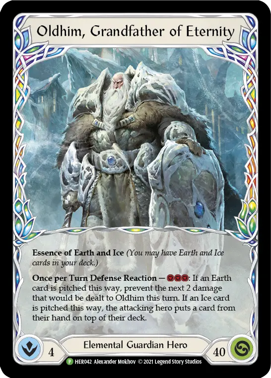 Oldhim, Grandfather of Eternity HER042-CF - National Championship - 2021 - Flesh and blood card