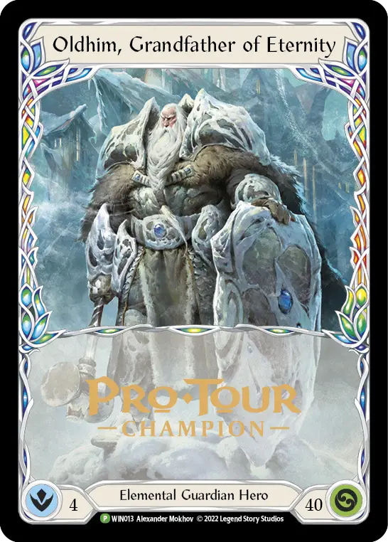 Oldhim, Grandfather of Eternity WIN013-CF - Pro Tour Champion Cards - Flesh and blood card