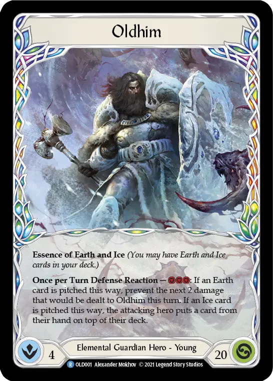 Oldhim OLD001-RF - Oldhim - Blitz Deck - Flesh and blood card
