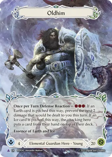 Oldhim PEN345-MV - Compendium of Rathe - Flesh and blood card