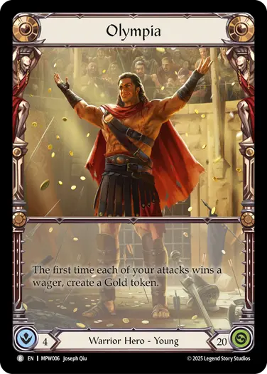 Olympia MPW006 - Mastery Pack Warrior - Flesh and blood card