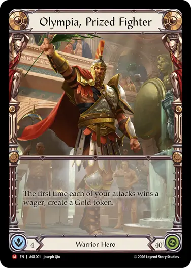 Olympia, Prized Fighter AOL001 - Armory Deck - Olympia, Prized Fighter - Flesh and blood card