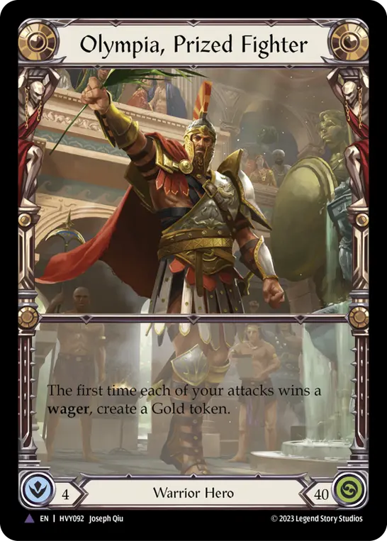 Olympia, Prized Fighter HVY092-MV - Heavy Hitters - Flesh and blood card