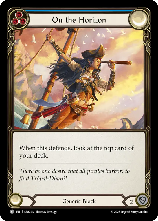 On the Horizon BLUE SEA243 - High Seas - Flesh and blood card