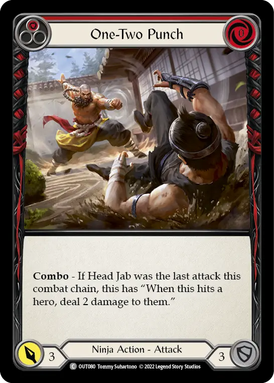 One-Two Punch RED OUT080 - Outsiders - Flesh and blood card