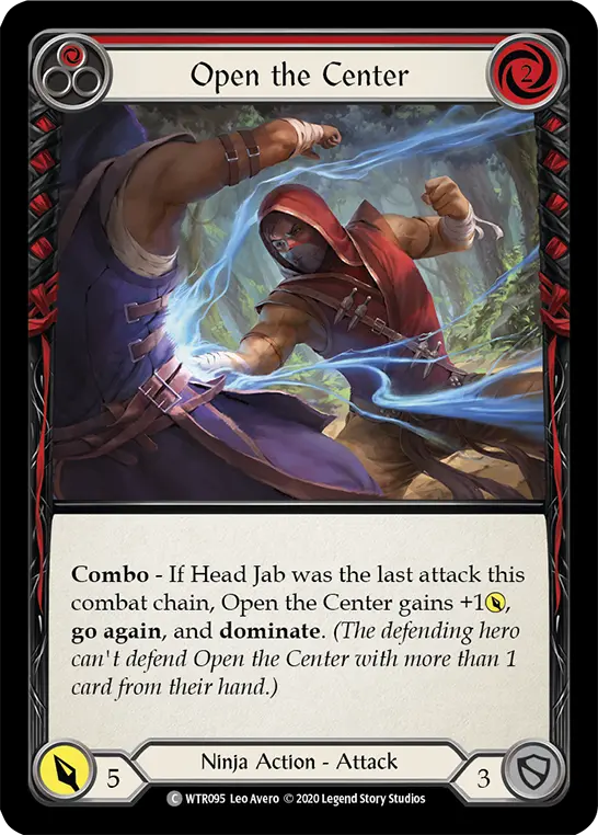 Open the Center RED R-WTR095 - Welcome to Rathe - Unlimited Revised - Flesh and blood card