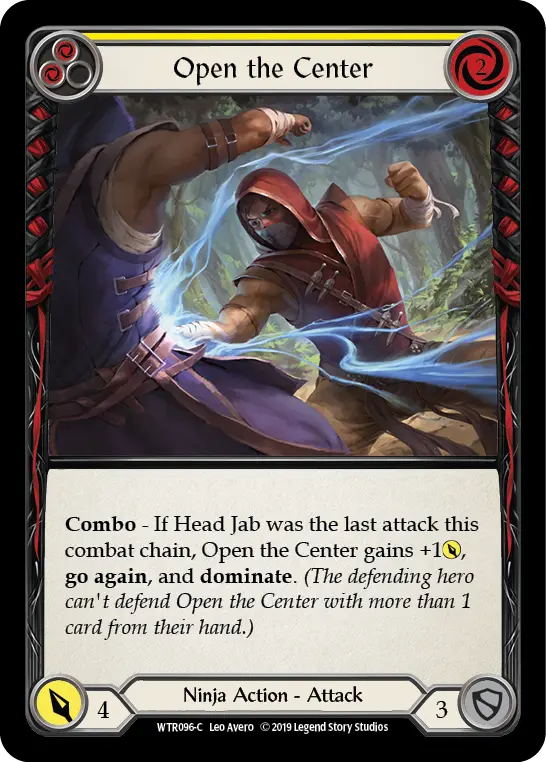 Open the Center YELLOW WTR096 - Welcome to Rathe - Flesh and blood card