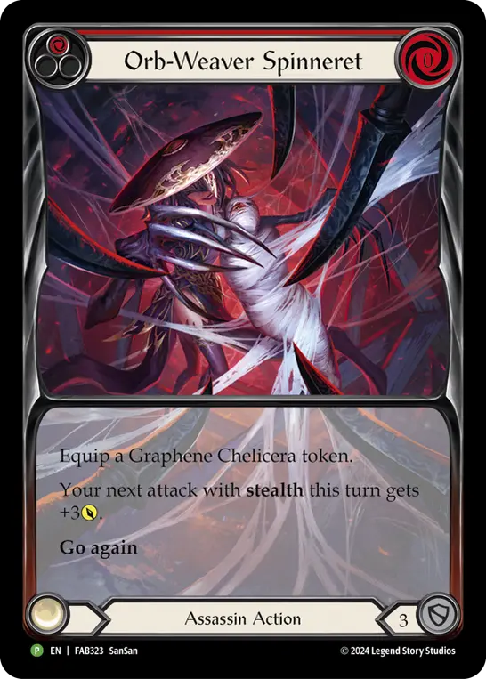 Orb-Weaver Spinneret RED FAB323-RF - Marketing - Starcity Games The Hunted - Flesh and blood card