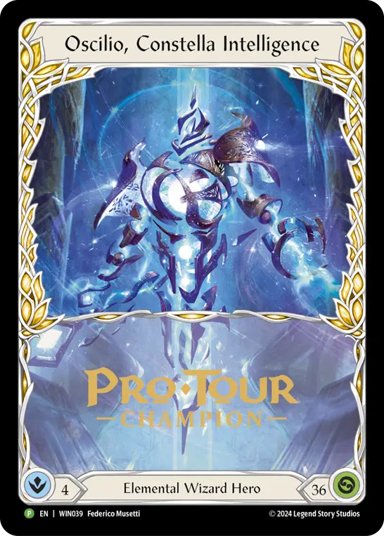 Oscilio, Constella Intelligence WIN039-CF - Pro Tour Champion Cards - Rosetta - Flesh and blood card