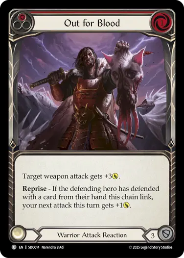 Out for Blood SDO014 - Silver Age Chapter 2 - Dorinthea - Flesh and blood card