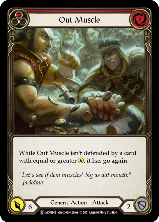 Out Muscle RED U-MON248-RF - Monarch - Unlimited - Flesh and blood card