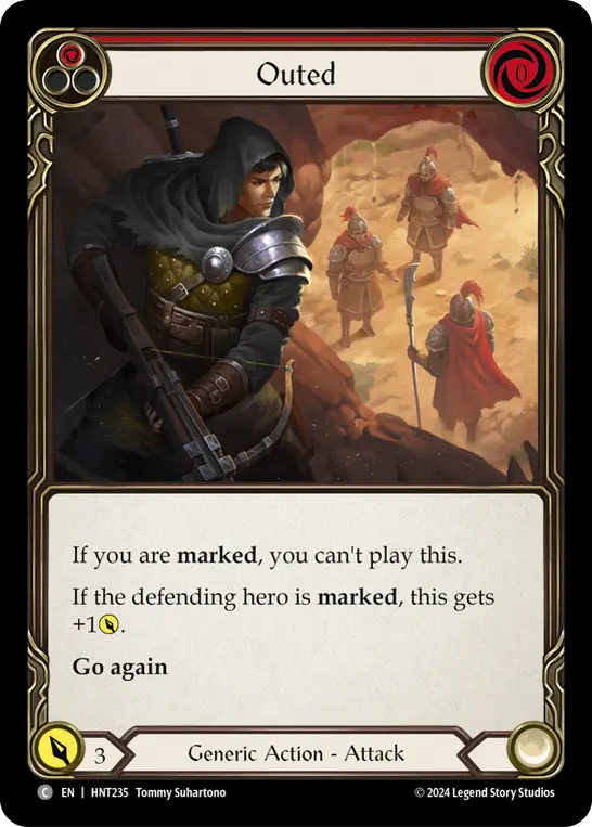Outed RED HNT235 - The Hunted - Flesh and blood card