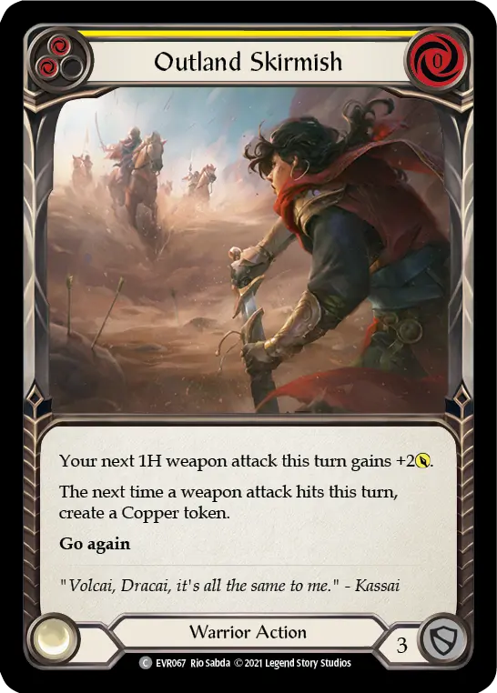 Outland Skirmish YELLOW EVR067 - Everfest - Flesh and blood card