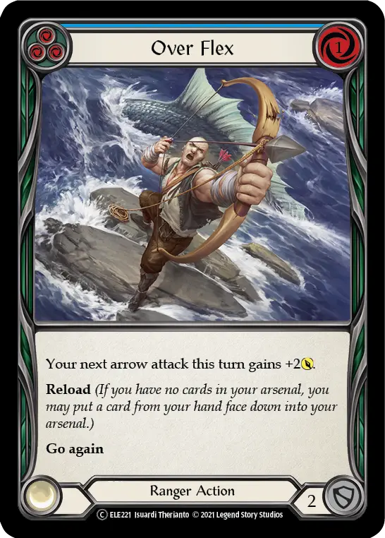 Over Flex BLUE U-ELE221-RF - Tales of Aria - Unlimited - Flesh and blood card