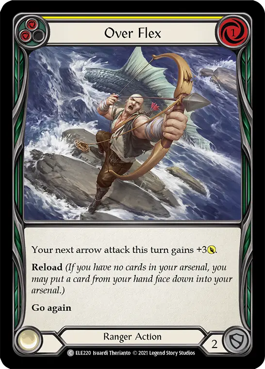 Over Flex YELLOW ELE220 - Tales of Aria - Flesh and blood card
