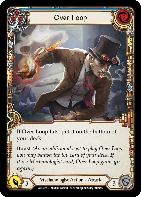 Over Loop BLUE ARC022 - Arcane Rising - Flesh and blood card