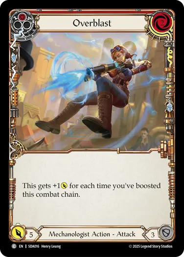 Overblast SDA016 - Silver Age Chapter 1 - Dash - Flesh and blood card