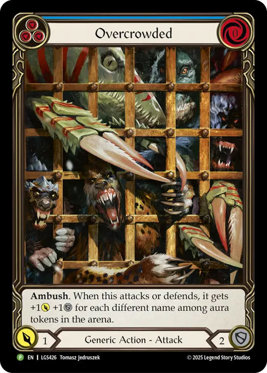 Overcrowded BLUE LGS426-CF - ProQuest - Season 8 - Flesh and blood card