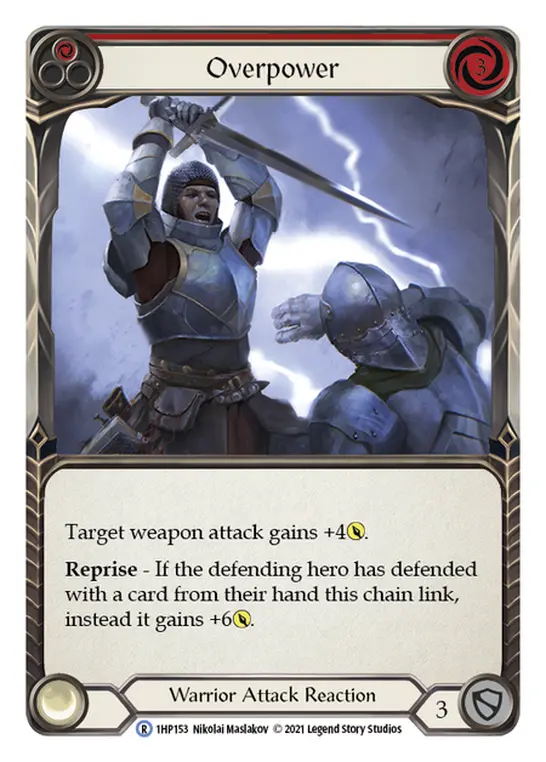 Overpower RED 1HP153 - History Pack 1 - Flesh and blood card