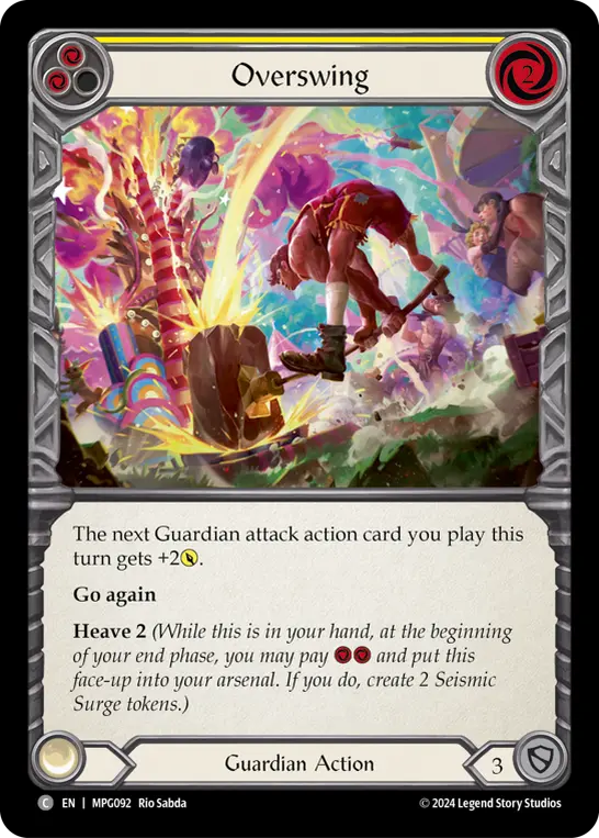 Overswing YELLOW MPG092 - Mastery Pack Guardian - Flesh and blood card