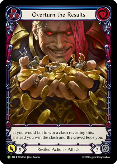 Overturn the Results GEM094 - GEM - Pack 3 - Flesh and blood card