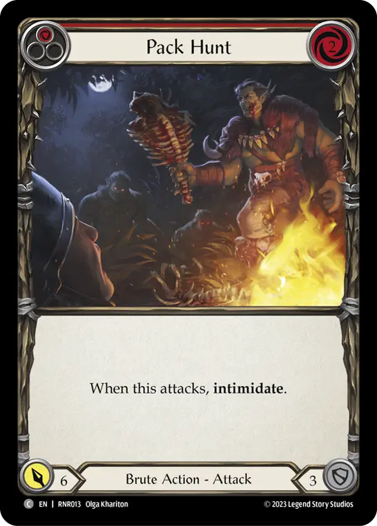 Pack Hunt RED RHI013 - Rhinar - Heavy Hitters Blitz Deck - Flesh and blood card