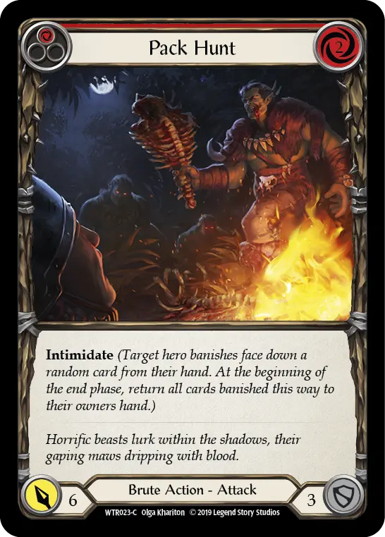 Pack Hunt RED WTR023 - Welcome to Rathe - Flesh and blood card