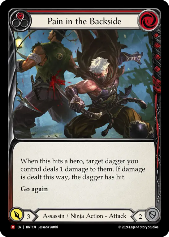 Pain in the Backside RED HNT174 - The Hunted - Flesh and blood card