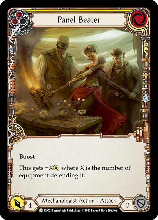 Panel Beater YELLOW EVO214 - Bright Lights - Flesh and blood card
