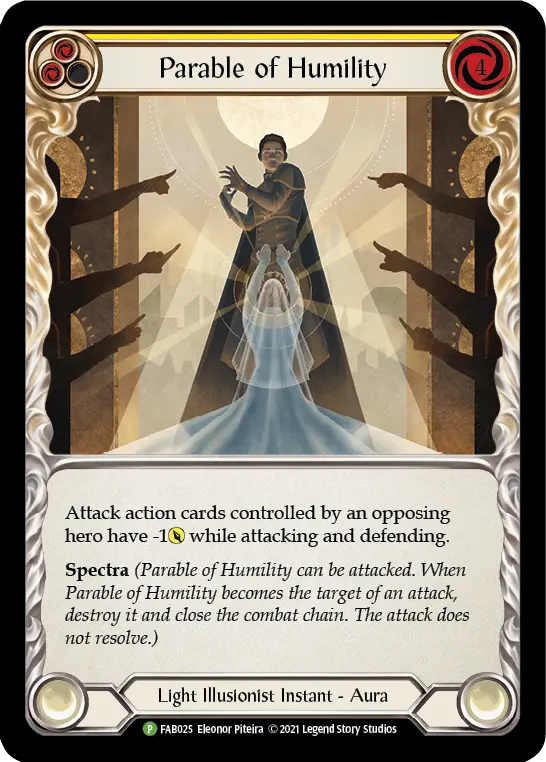 Parable of Humility YELLOW FAB025-CF - Road to Nationals - 2021 - Flesh and blood card