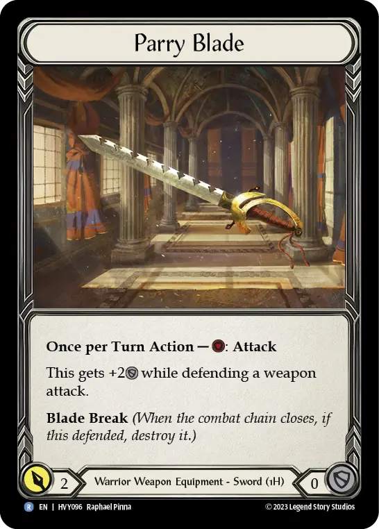 Parry Blade HVY096 - Heavy Hitters - Flesh and blood card