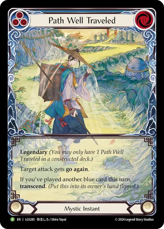 Path Well Traveled BLUE LGS285-RF - Buy-a-Box - Part the Mistveil - Flesh and blood card