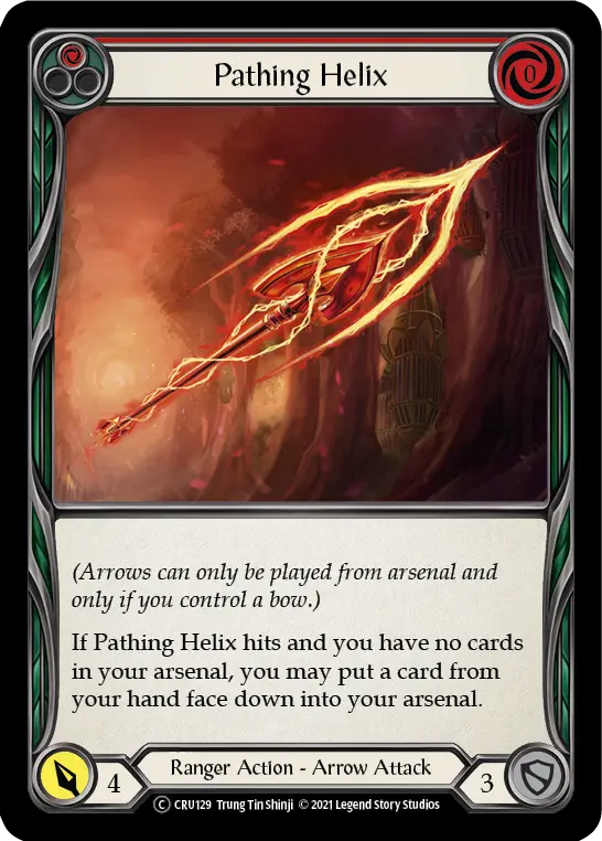 Pathing Helix RED U-CRU129-RF - Crucible of War - Unlimited - Flesh and blood card