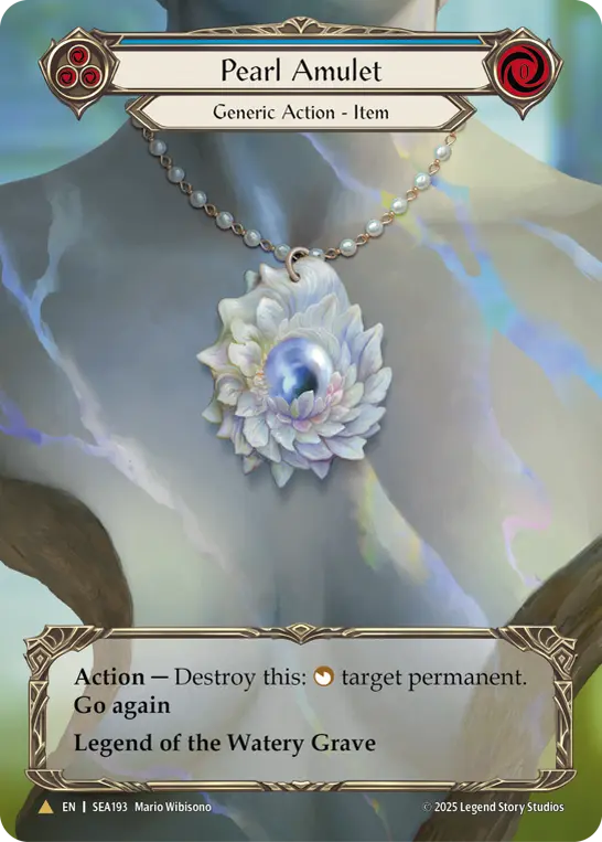 Pearl Amulet BLUE SEA193-TP - High Seas - Treasure Pack - Flesh and blood card