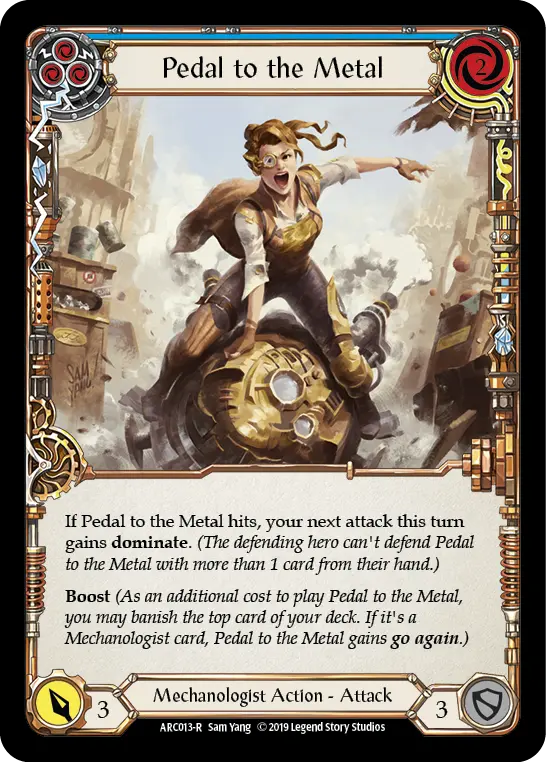 Pedal to the Metal BLUE ARC013 - Arcane Rising - Flesh and blood card