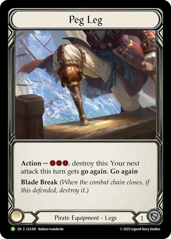 Peg Leg LGS395-CF - Pre-release - High Seas - Flesh and blood card