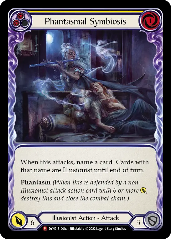 Phantasmal Symbiosis YELLOW DYN215 - Dynasty - Flesh and blood card