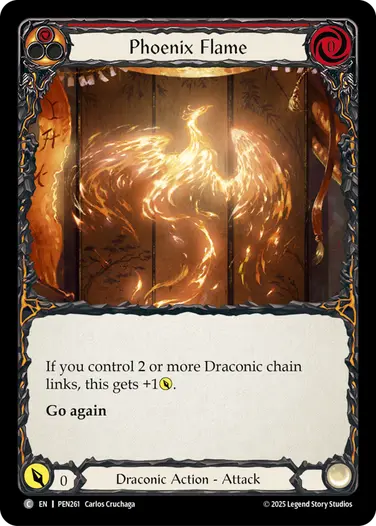 Phoenix Flame PEN261 - Compendium of Rathe - Flesh and blood card