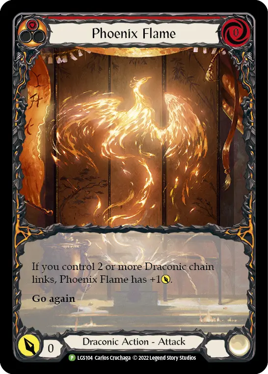 Phoenix Flame RED LGS104-RF - Pre-release - Uprising - Flesh and blood card