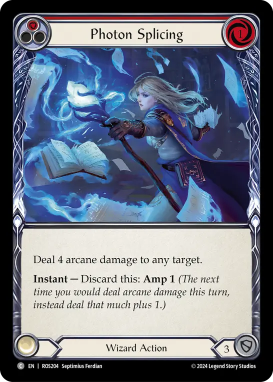 Photon Splicing RED ROS204 - Rosetta - Flesh and blood card