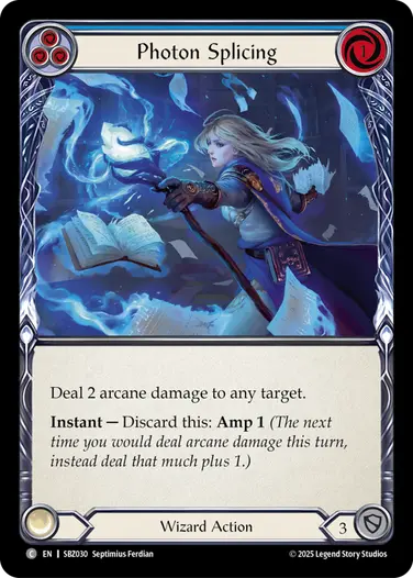 Photon Splicing SBZ030 - Silver Age Chapter 3 - Blaze, Firemind - Flesh and blood card